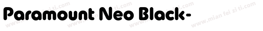 Paramount Neo Black字体转换